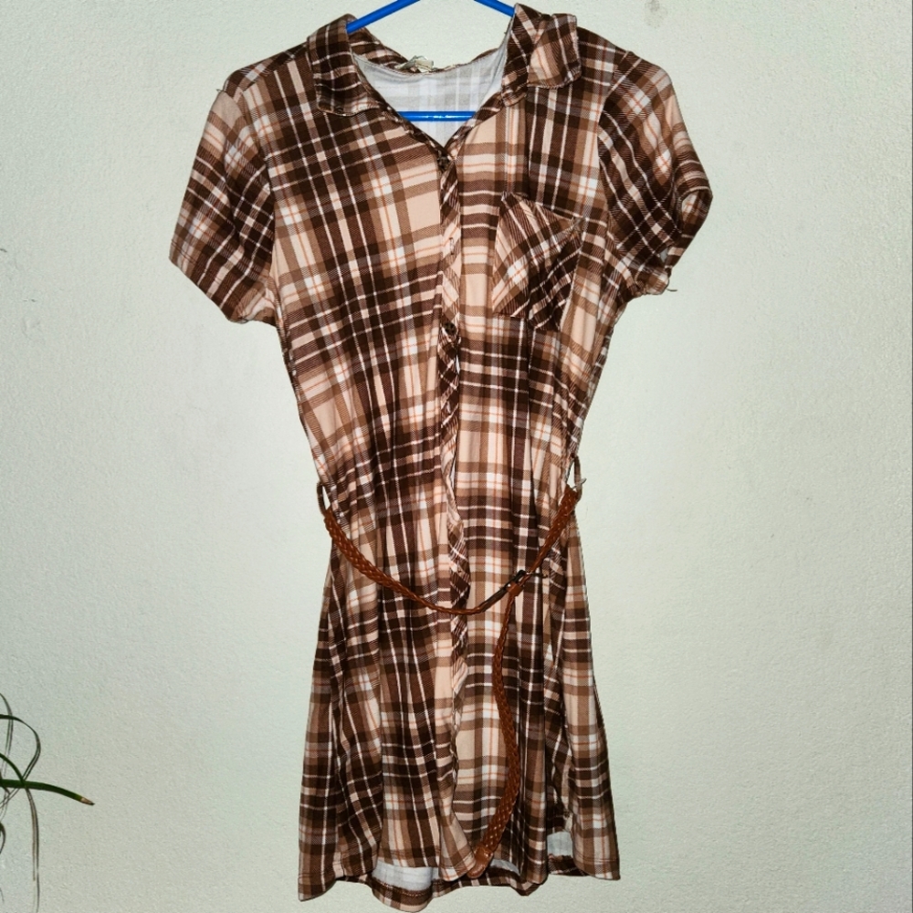Dress. Size L. Brown.